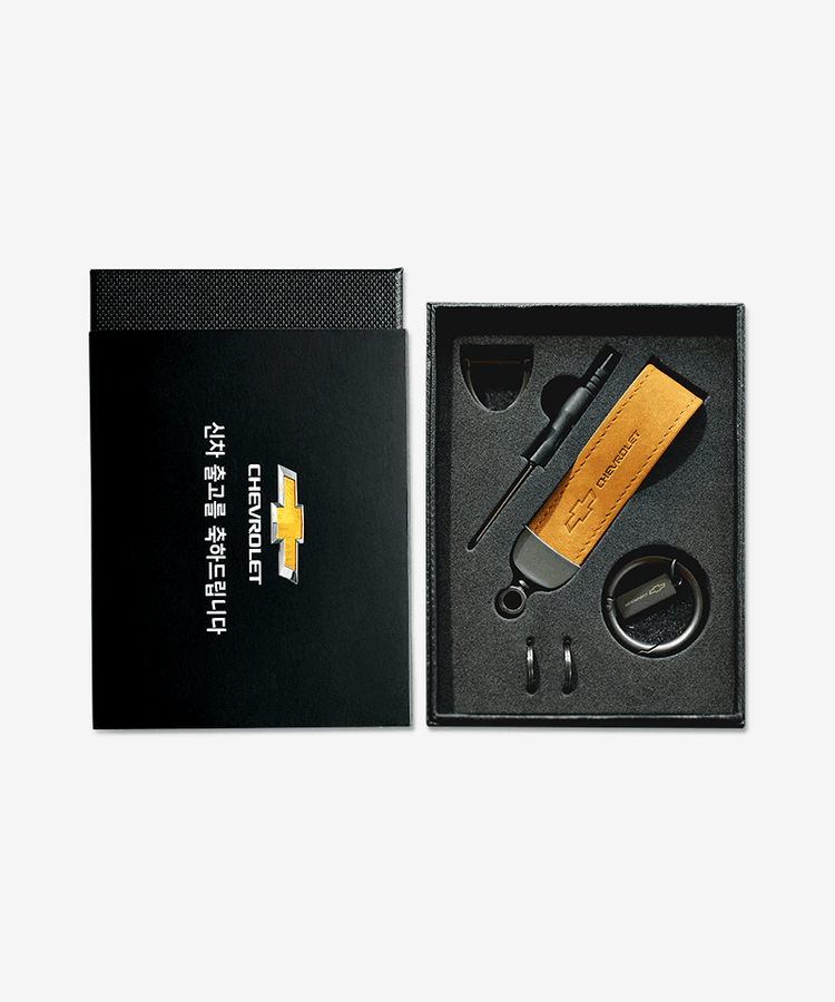 고급 소가죽 키홀더 DIY 키트 패키지