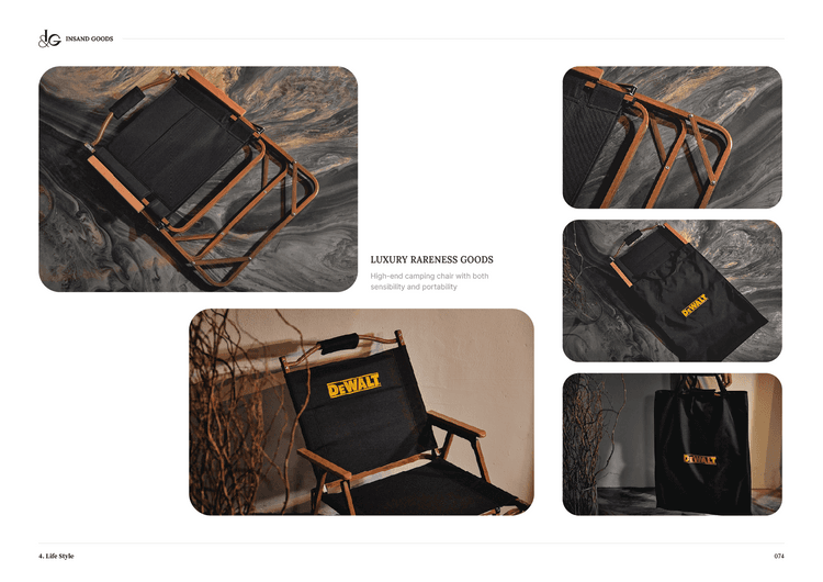 접이식 고급 릴렉스 캠핑 의자